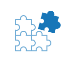 Puzzle icon representing Sunstar innovation.