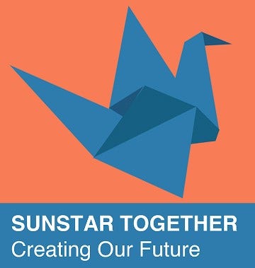 Logo of Sunstar Together initiative and the launch of the new Executive Committee driving global growth & capability building.